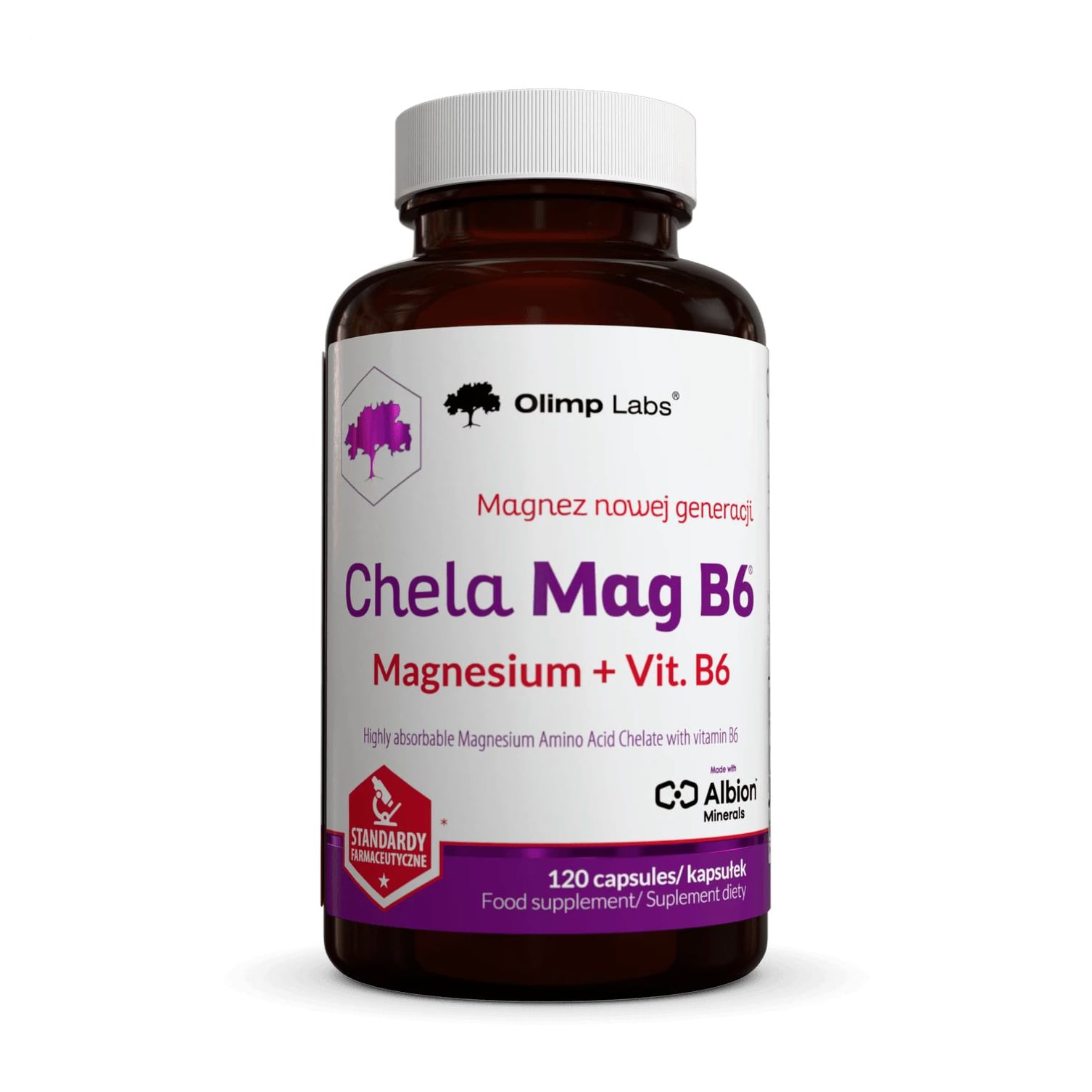Магній та вітамін В6 Olimp Sport Nutrition Chela Mag B6, 120 капсул